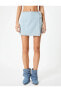 Фото #5 товара Шорты женские Koton модель Kot-мерный мини джинсовый клеш платье памуклу