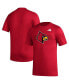 Фото #1 товара Men's Red Louisville Cardinals Pregame AEROREADY T-shirt