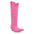 Фото #2 товара Dingo Honkytonk Honey Rhinestone Snip Toe Cowboy Womens Pink Casual Boots DI162