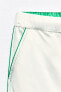Фото #8 товара Атласные брюки с контрастной окантовкой ZARA