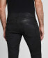 ფოტო #5 პროდუქტის Men's Miami Black Coated Skinny Jeans