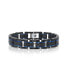 Фото #1 товара Stainless Steel Blue and Black Bracelet