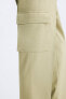 Pleated cargo trousers