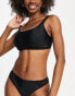 Фото #1 товара Pour Moi Fuller Bust Sahara crop bikini top in black