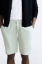 Viscose - linen bermuda shorts
