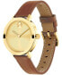 Women's Bold Evolution 2.0 Swiss Quartz Cognac Leather Watch 34mm