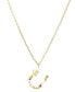 Фото #1 товара Girls Crew flutterfly Stone Initial Necklace