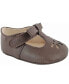 Фото #2 товара Baby Girl Soft Leather-Like T-Strap with Bow and Perforation