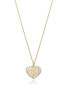 Pozlacený náhrdelník s přívěskem srdce San Valentín 13119C100-09