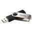 Фото #2 товара Hama Rotate 128GB USB 2.0, 128 GB, USB Type-A, 2.0, 6 MB/s, Swivel, Black, Silver