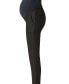 Фото #3 товара Maternity Slim Leg Overbelly Dress Pants in Black Italian Stretch Suiting Fabric