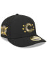 Фото #1 товара Men's Black Chicago Cubs 2024 Armed Forces Day Low Profile 59FIFTY Fitted Hat