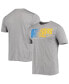 Фото #1 товара Men's Heathered Gray Los Angeles Chargers Combine Authentic Game On T-shirt