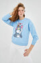 Kadın Mavi Tom&Jerry Sweatshirt