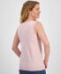 Фото #2 товара Women's Sleeveless Shell Sweater Top, Created for Macy's