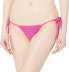 Фото #1 товара Seafolly Standard Tie Side Brazilian Bikini Bottom, Sea Dive Fuchsia Rose, 6