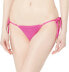 Фото #1 товара Купальник Seafolly, модель Standard Tie Side Brazilian Bikini Bottom, цвет Sea Dive Fuchsia Rose, размер 6