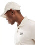 Armani EA7 logo jersey polo in beige