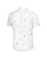 Men's White Pittsburgh Steelers Nova Wave Flocktail Button-Up Shirt