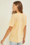 Three Dots Womens Slub Crewneck Pocket T-Shirt Top Peach XS