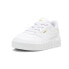 Фото #2 товара Puma Cali Court Leather Perforated Platform Toddler Girls White Sneakers Casual