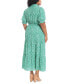 ფოტო #2 პროდუქტის Plus Size Floral-Print Tiered Maxi Dress