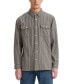 Фото #1 товара Men's Relaxed Fit Button-Front Flannel Worker Overshirt