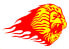 Фото #1 товара Windowsticker Lion 001 - yellow/red