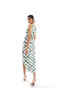 Фото #6 товара Vero Moda plisse one shoulder maxi dress in tie dye check