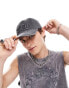 Фото #1 товара ASOS DESIGN distressed cap with embroidery in grey