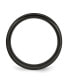 ფოტო #2 პროდუქტის Stainless Steel Black IP-plated Cross 6mm Concave Band Ring