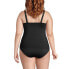 Plus Size DD-Cup Chlorine Resistant Square Neck Underwire Tankini Swimsuit Top