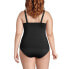 ფოტო #8 პროდუქტის Plus Size DD-Cup Chlorine Resistant Square Neck Underwire Tankini Swimsuit Top