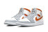 Фото #4 товара Кроссовки Nike Air Jordan 1 Mid Starfish Pure Platinum (Белый, Серый)