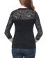 ფოტო #3 პროდუქტის Maternity Peyton Lace Trim Top