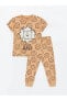 Фото #2 товара Пижама LC WAIKIKI Baby Bicycle Collar Short Sleeve Boy Baby Pajama Set.