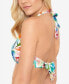 Фото #2 товара Lauren Ralph Lauren Womens Printed Twist Bikini Top Swimwear White 12