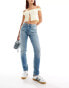 Фото #2 товара Lee Rider jeans in mid storm blue