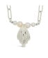 ფოტო #3 პროდუქტის Silver-Tone or Gold-Tone Cultured Shell Pearls With Shell Pendant Chérie Necklace