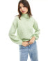 Фото #2 товара JDY roll neck puff sleeve jumper in pale green