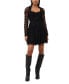 ფოტო #1 პროდუქტის Women's Edrea Ruched Tulle Dress