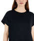 ფოტო #3 პროდუქტის Women's Birdseye-Mesh Dolman-Sleeve Top, Created for Macy's