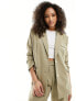 Фото #1 товара 4th & Reckless tailored oversized blazer co-ord in olive