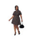 ფოტო #1 პროდუქტის Plus Size Woven Capulet Fit & Flare Dress