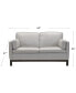 Фото #10 товара Virton 63" Leather Loveseat, Created for Macy's