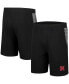 Фото #2 товара Men's Black Nebraska Huskers Wild Party Tri-Blend Shorts