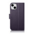 Чехол для смартфона ICARER iPhone 14 Plus Скóрный Антивор ультрафиолетовый