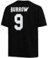 Men's Big and Tall Joe Burrow Black Cincinnati Bengals Player Name Number T-shirt