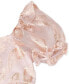 ფოტო #7 პროდუქტის Toddler & Little Girls Puff-Sleeve Burnout Organza Dress