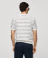 Фото #2 товара Men's Striped Knit Cotton T-Shirt